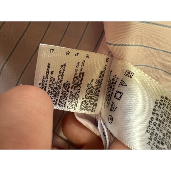 Brooks Brothers‎ Pin Striped Fitted Sleeveless Top Size 16 No Iron Stretch NWT - Picture 13 of 16